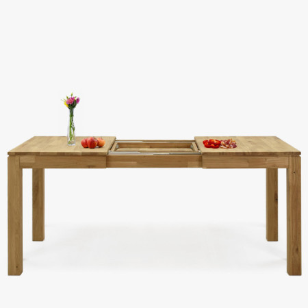 Massiver ausziehbarer Tisch 120 x 80 cm, + 50 cm