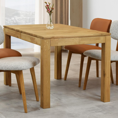 Massiver ausziehbarer Tisch 120 x 80 cm, + 50 cm