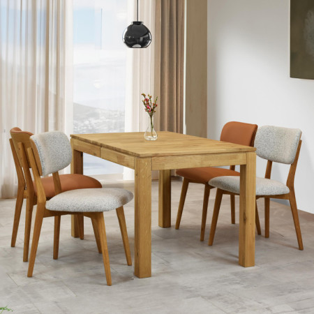 Massiver ausziehbarer Tisch 120 x 80 cm, + 50 cm