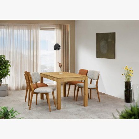 Massiver ausziehbarer Tisch 120 x 80 cm, + 50 cm