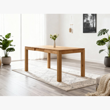 Massiver ausziehbarer Tisch 120 x 80 cm, + 50 cm