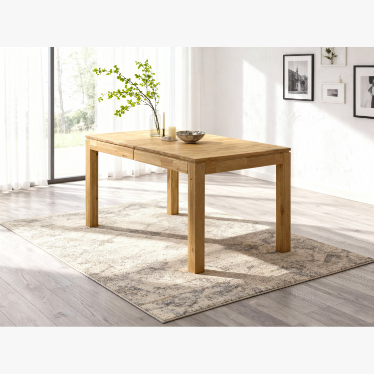 Massiver ausziehbarer Tisch 120 x 80 cm, + 50 cm