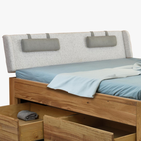 Holzbett aus Massivholz mit Stauraum, Madona 180 x 200 cm