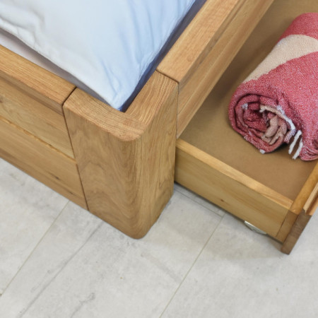 Holzbett aus Massivholz mit Stauraum, Madona 180 x 200 cm