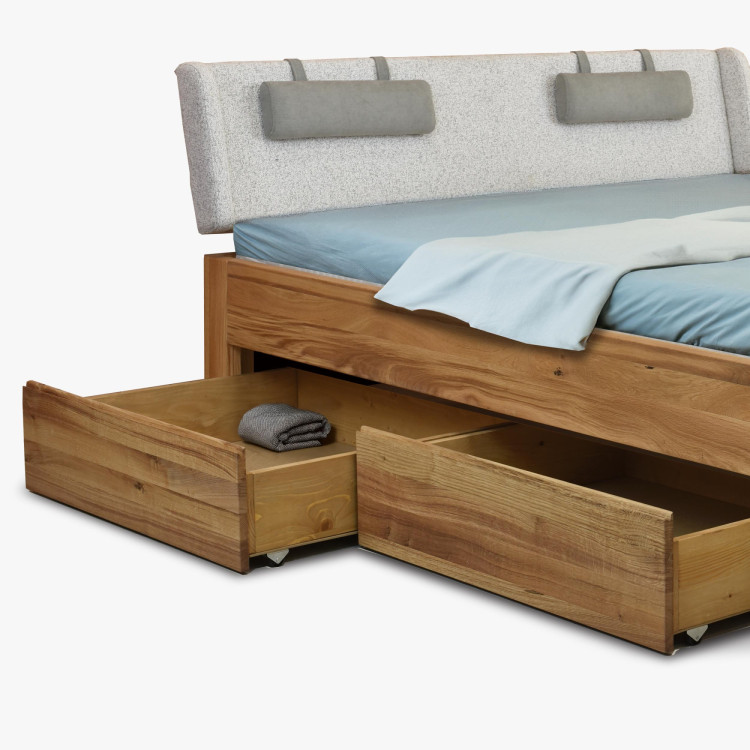 Holzbett aus Massivholz mit Stauraum, Madona 180 x 200 cm