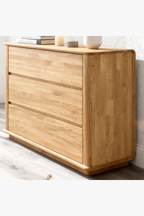 Premiäre Eichenkommode mit 3 Schubladen 2