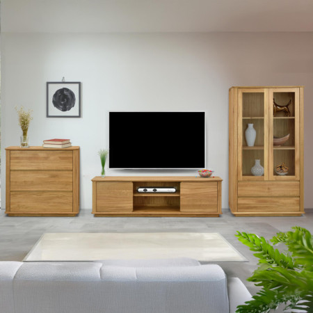 Premiäre Eichenkommode mit 3 Schubladen