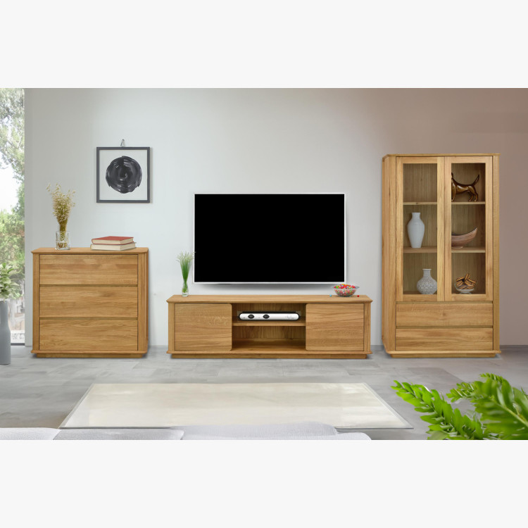 Premiäre Eichenkommode mit 3 Schubladen