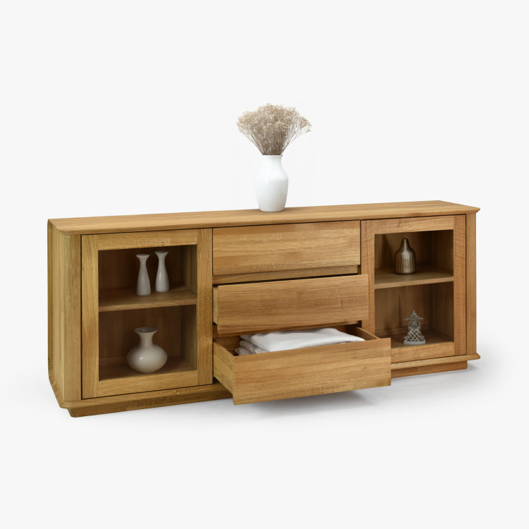 Premium Eiche Kommode mit Türen und Schubladen