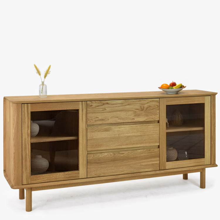 Premium Eichenkommode mit Türen und Schubladen