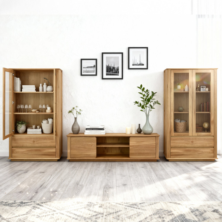 Obývací stěna Monako aus massivem Eichenholz