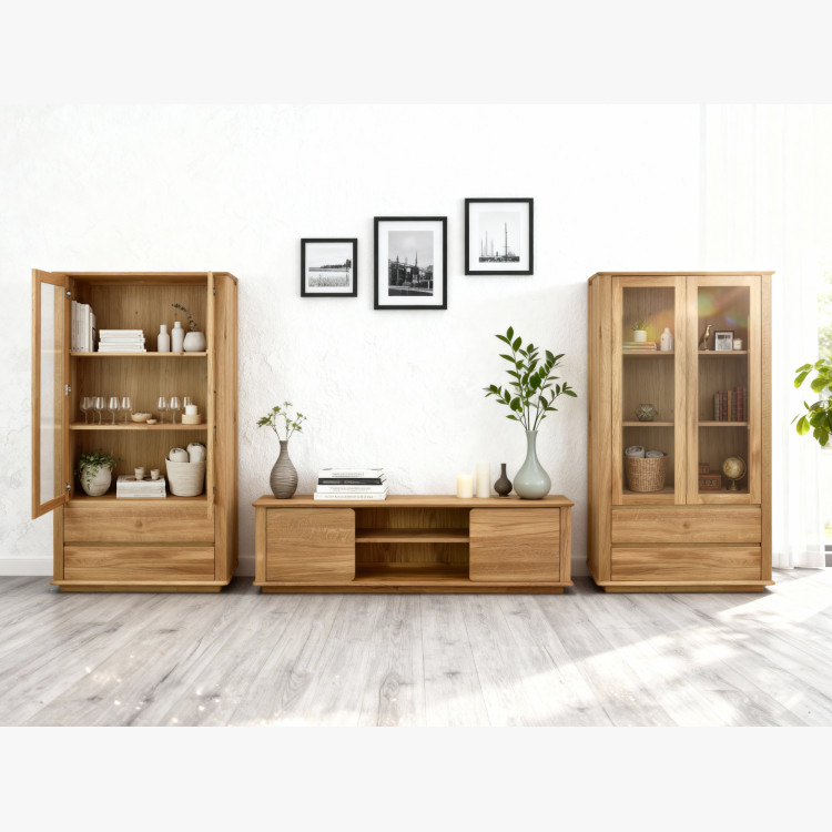 Obývací stěna Monako aus massivem Eichenholz