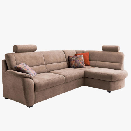 Moderne Wohnlandschaft mit Ottomane rechts