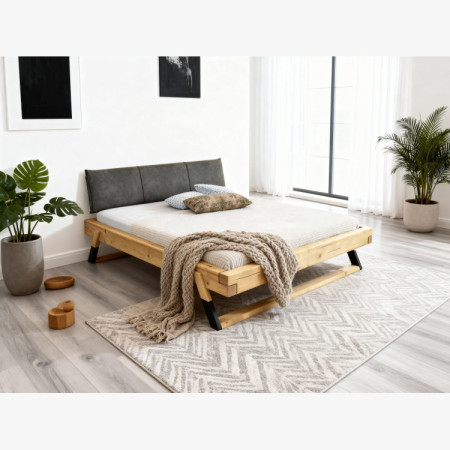 Dřevěná postel masiv 160 x 200 cm Josef – robust und modern