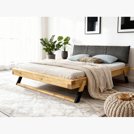 Dřevěná postel masiv 160 x 200 cm Josef – robust und modern