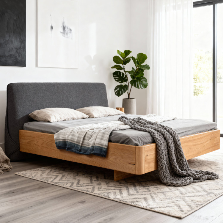 Dubett mit gepolstertem Kopfteil 180 x 200