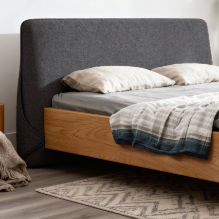 Dubett mit gepolstertem Kopfteil 180 x 200