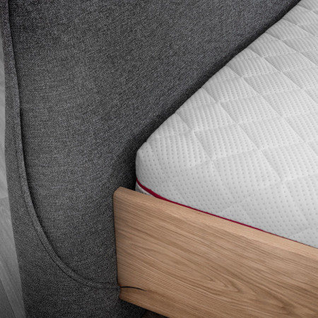 Dubett mit gepolstertem Kopfteil 180 x 200