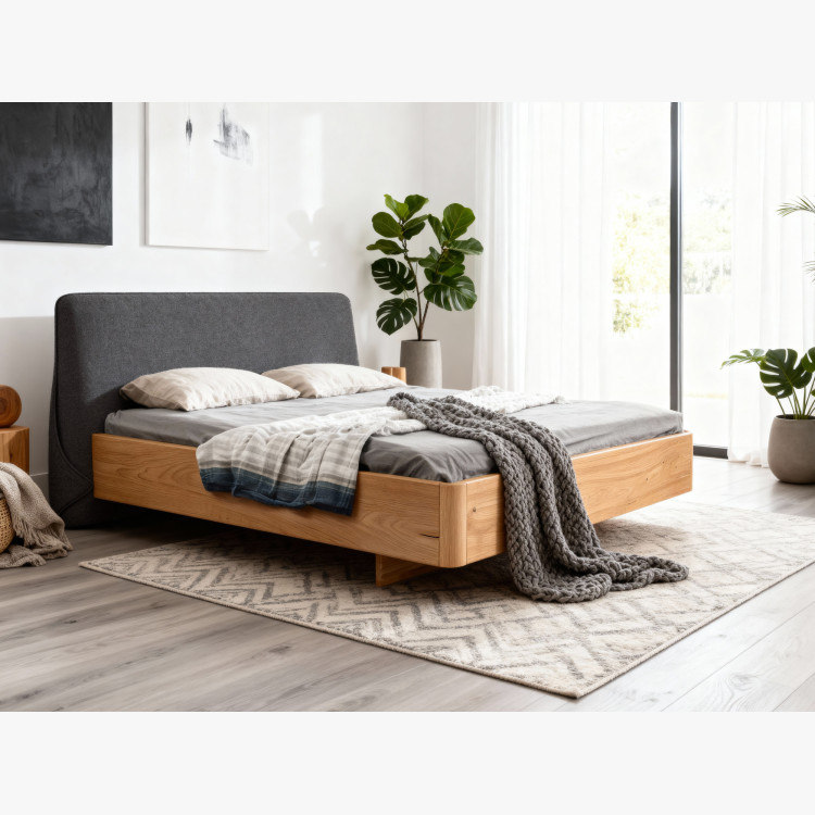 Dubett mit gepolstertem Kopfteil 180 x 200