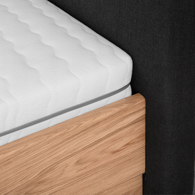 Postel aus Massivholz mit Stauraum 180 x 200 cm