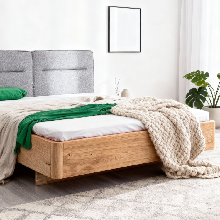 Moderne Doppelbett 180 x 200 aus Massivholz