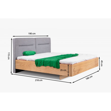 Moderne Doppelbett 180 x 200 aus Massivholz