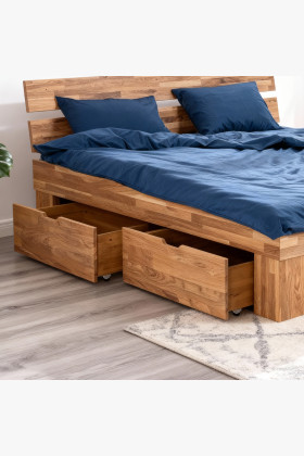 Holzbett 140 cm mit Stauraummöglichkeit 2