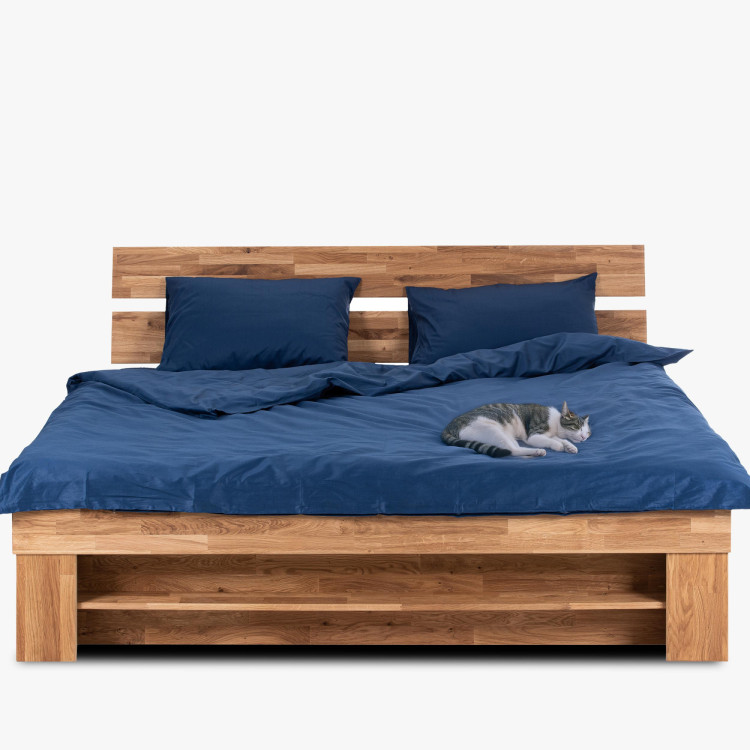 Holzbett 140 cm mit Stauraummöglichkeit