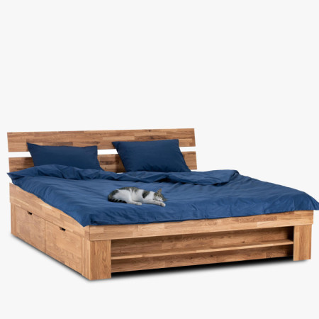 Holzbett 140 cm mit Stauraummöglichkeit