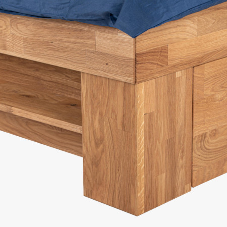 Holzbett 140 cm mit Stauraummöglichkeit