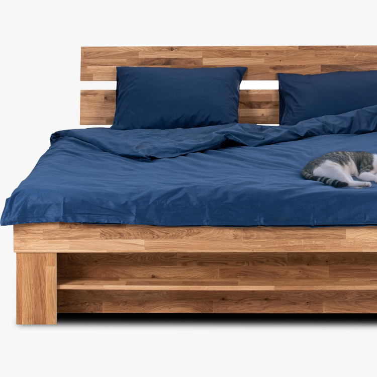 Holzbett 140 cm mit Stauraummöglichkeit