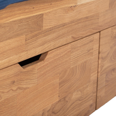 Holzbett 140 cm mit Stauraummöglichkeit