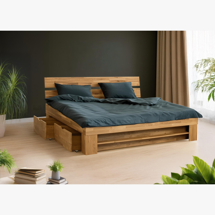 Holzbett 140 cm mit Stauraummöglichkeit