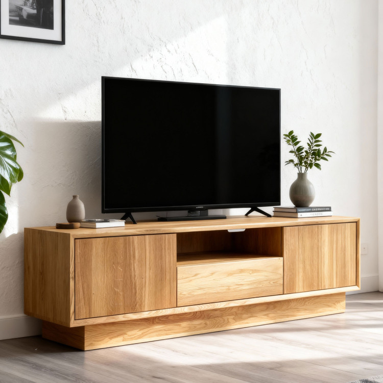 Massive TV-Kommode aus Eiche, Oslo II