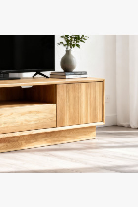 Massive TV-Kommode aus Eiche, Oslo II 2