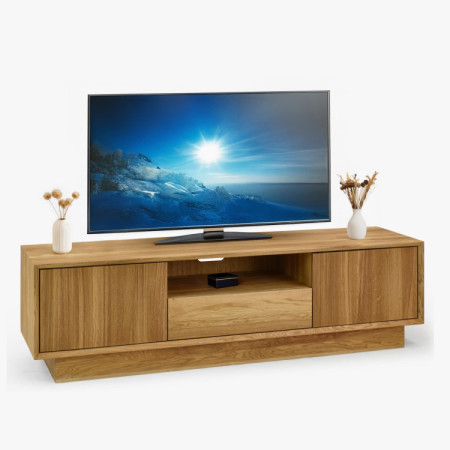 Massive TV-Kommode aus Eiche, Oslo II