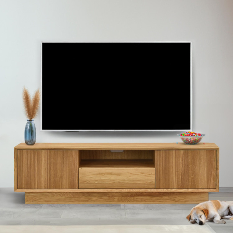 Massive TV-Kommode aus Eiche, Oslo II