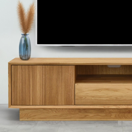 Massive TV-Kommode aus Eiche, Oslo II