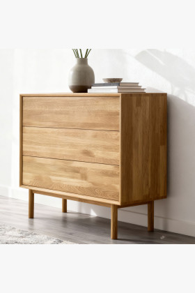 Dubowa Kommode mit Schubladen Oslo II auf Füßen