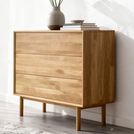 Dubowa Kommode mit Schubladen Oslo II auf Füßen