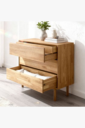 Dubowa Kommode mit Schubladen Oslo II auf Füßen 2