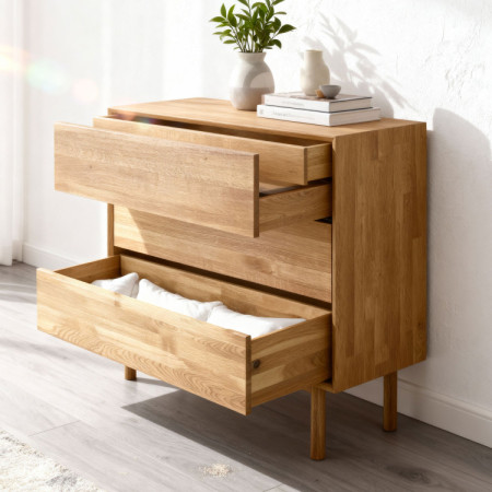 Dubowa Kommode mit Schubladen Oslo II auf Füßen