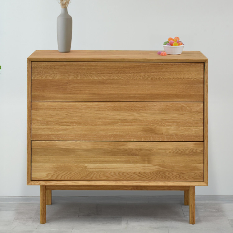 Dubowa Kommode mit Schubladen Oslo II auf Füßen