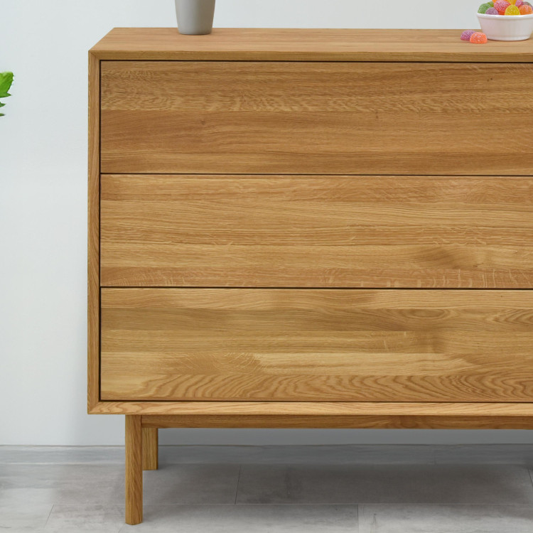 Dubowa Kommode mit Schubladen Oslo II auf Füßen