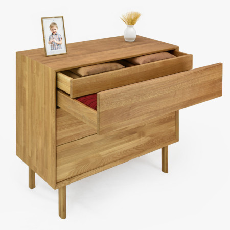 Dubowa Kommode mit Schubladen Oslo II auf Füßen