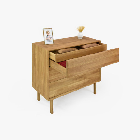 Dubowa Kommode mit Schubladen Oslo II auf Füßen