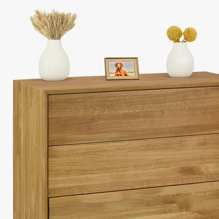 Dubowa Kommode mit Schubladen Oslo II auf Füßen