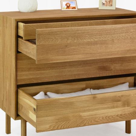 Dubowa Kommode mit Schubladen Oslo II auf Füßen