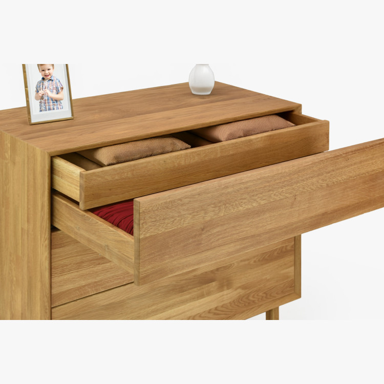 Dubowa Kommode mit Schubladen Oslo II auf Füßen