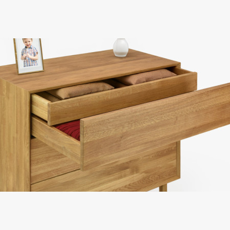 Dubowa Kommode mit Schubladen Oslo II auf Füßen